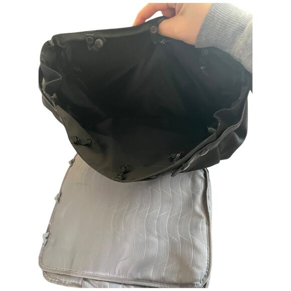 Lo & Sons Prospect Backpack Briefcase with insert black cow leather polyester - Picture 8 of 14